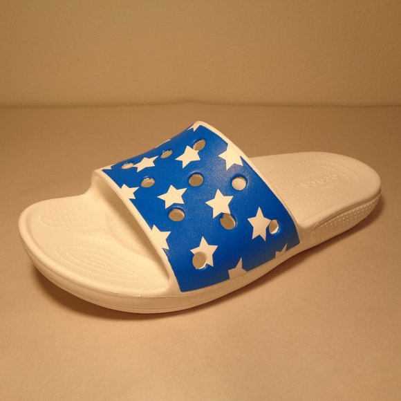 Crocs Size 7 CLASSIC AMERICAN FLAG SLIDE New Shoes main image 12